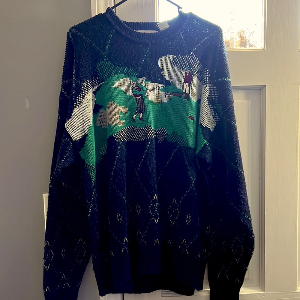 2 Vintage Golf sweaters very unique and in Perfect condition